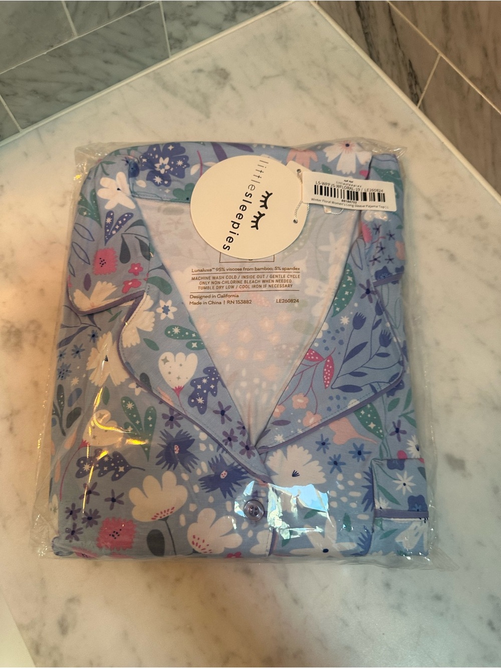 Little Sleepies Lavender Floral Pajama Set